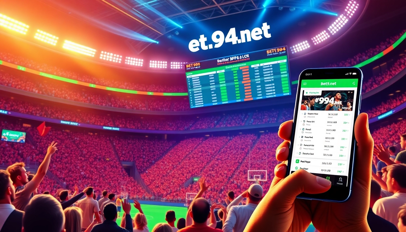 Generate excitement with bet994.net's vibrant sports betting scene, showcasing fans and live odds.