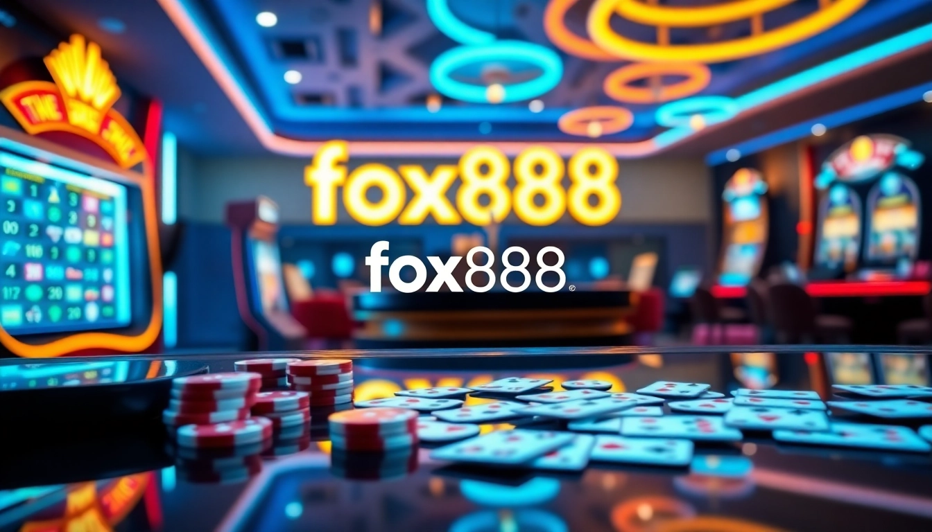 Experience the thrill of fox888's vibrant online casino with roulette and slot games.