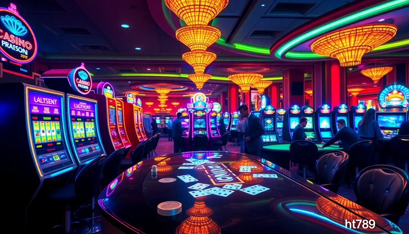 Explore the vibrant world of gaming at hit789's modern casino.