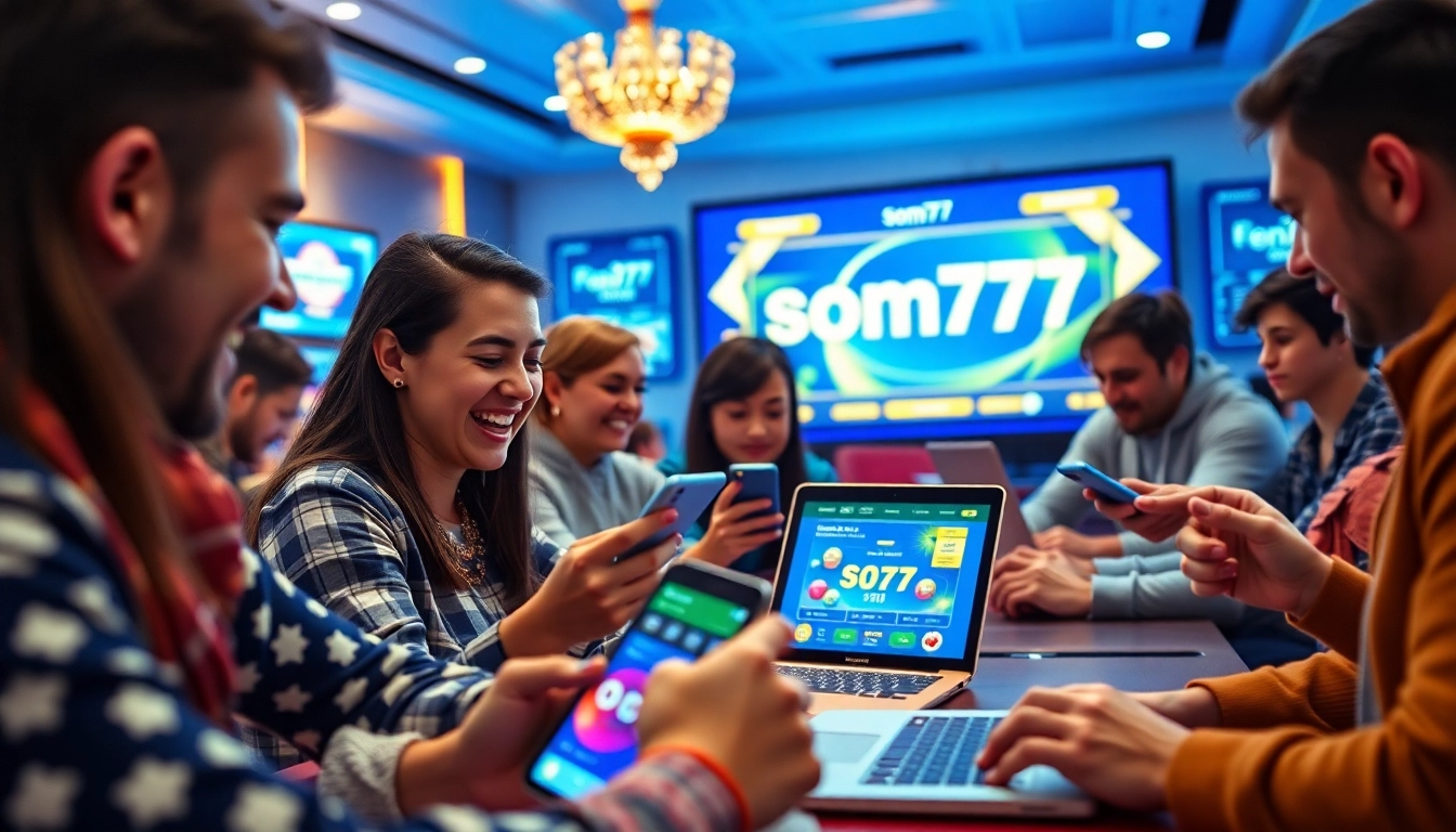 Experience thrilling gameplay on som777's innovative online platform with engaging visuals.