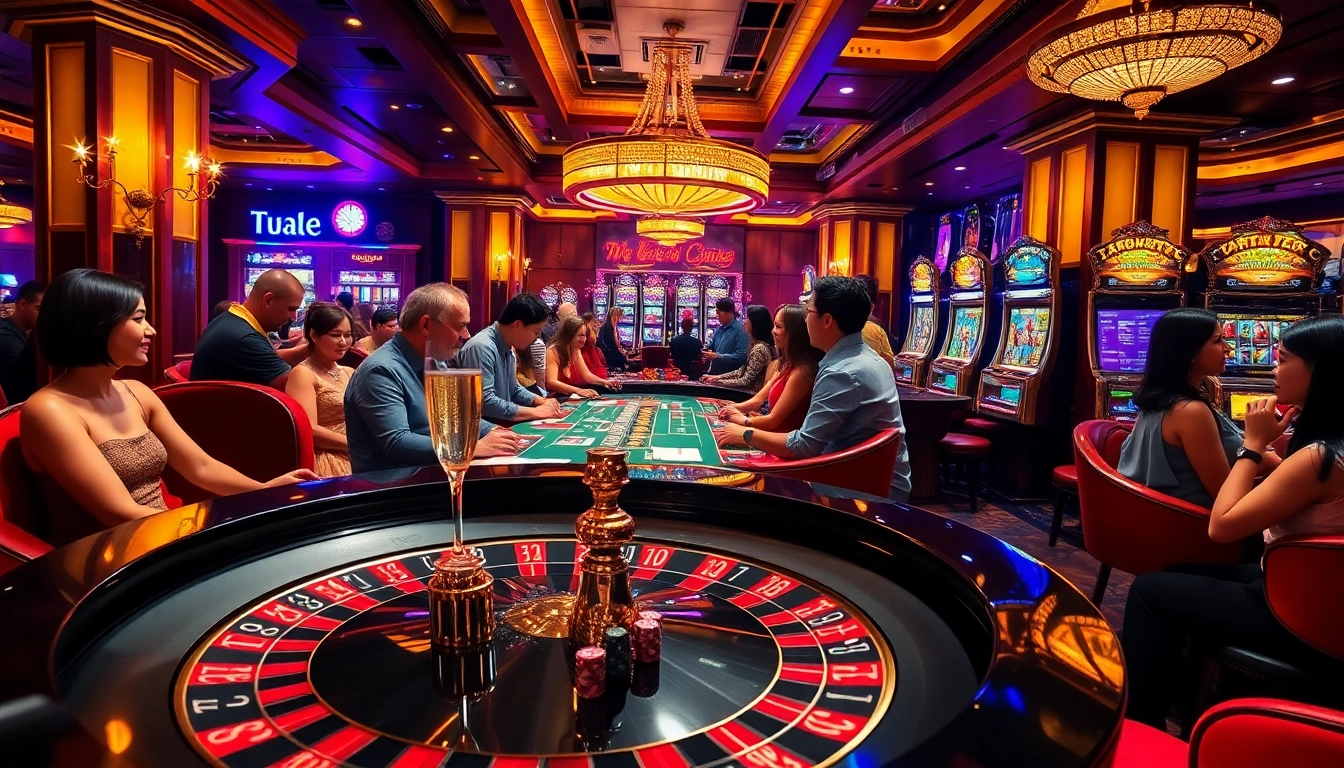 Players at a roulette table enjoying their bets at https://98winning.com/, capturing the thrill of casino gaming.