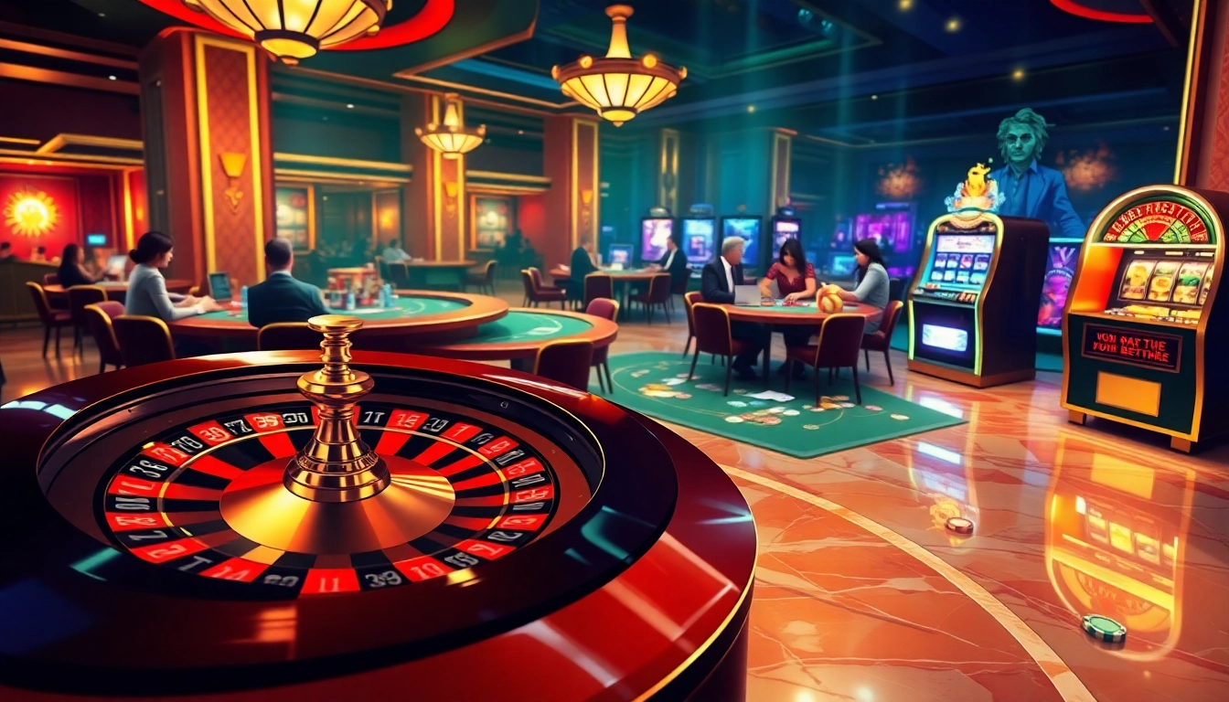 Experience electrifying wins at https://loto188fun.me/ with players enjoying roulette and poker in a lively casino atmosphere.