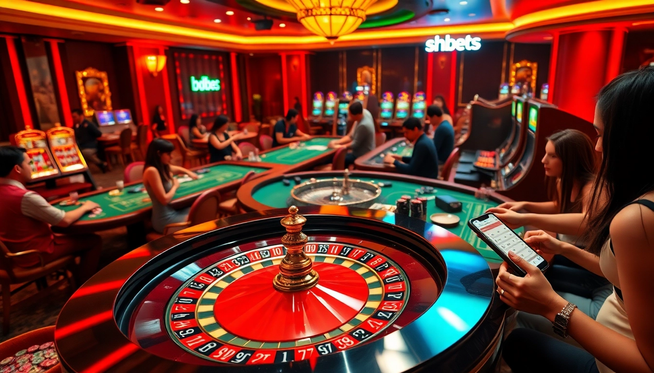 Experience the excitement of gambling at https://shbets.net/ with vibrant casino tables and intense player action.