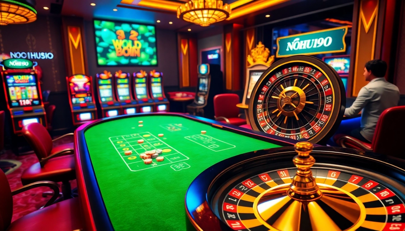 Experience the thrill of gambling with NOHU90 at dynamic online casino tables featuring poker, blackjack, and slots.