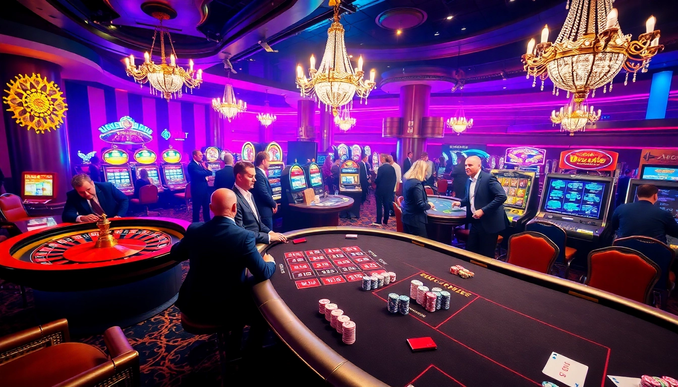 Experience the thrill of casino gaming at https://abc88taxi.com with poker tables, roulette wheels, and vibrant slot machines in a lively setting.