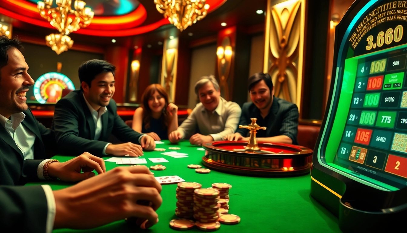 Experience high-stakes action with rr888 at the poker table, highlighting vibrant poker chips and an exciting roulette wheel.