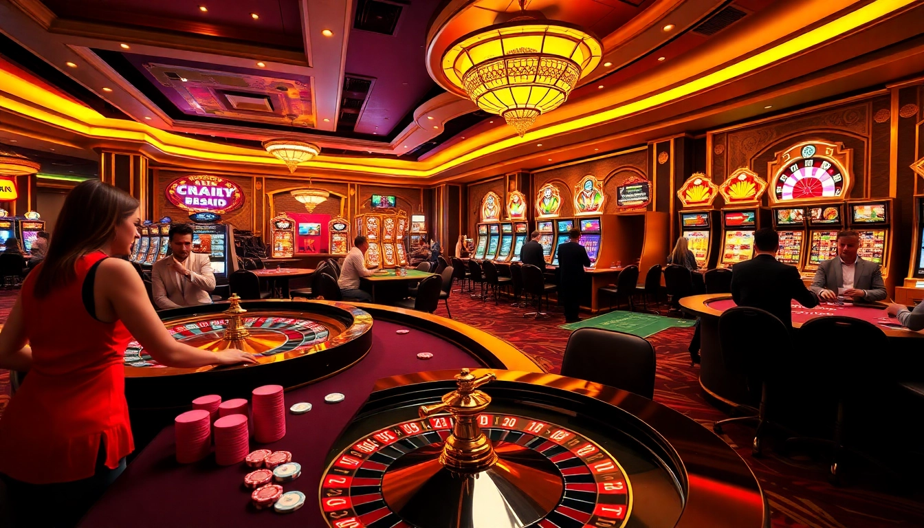 Experience lively gameplay at https://qh88tt.com/ with players enjoying poker tables and slot machines.