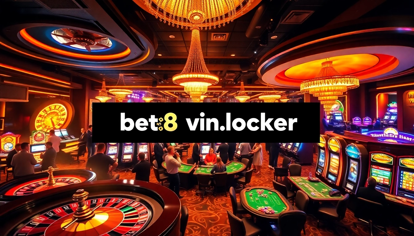 Exciting casino environment featuring games and players at bet88vn.locker.