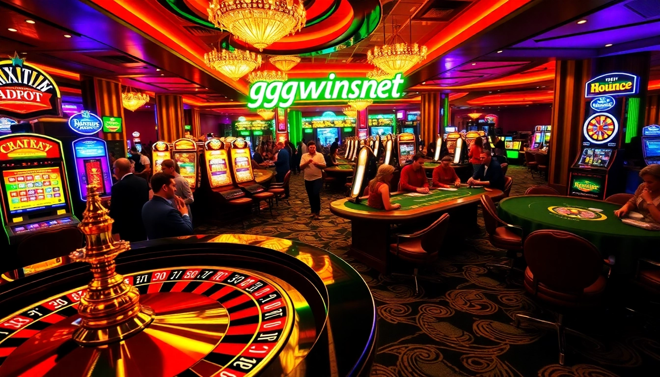 Experience the thrill of winning at https://ggwines.net/ with energetic casino games featuring roulette wheels and vibrant slot machines.